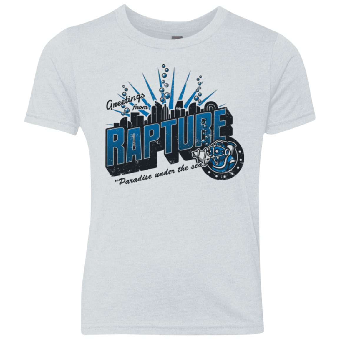 T-Shirts Heather White / YXS Greetings from Rapture Youth Triblend T-Shirt