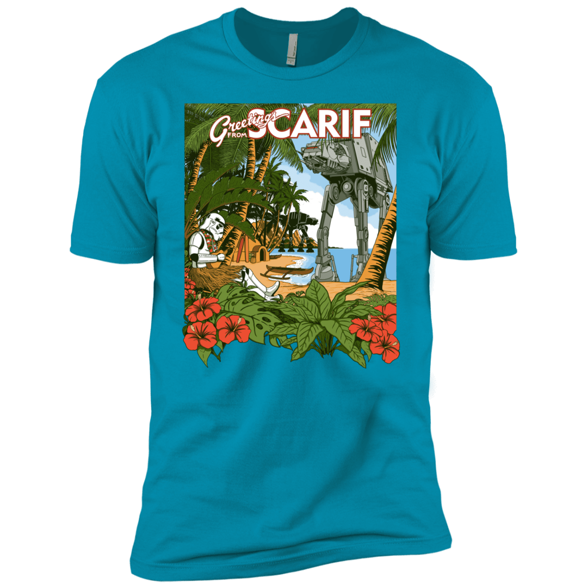 T-Shirts Turquoise / YXS Greetings from Scarif Boys Premium T-Shirt