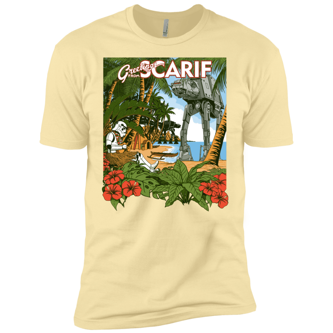 T-Shirts Banana Cream / X-Small Greetings from Scarif Men's Premium T-Shirt