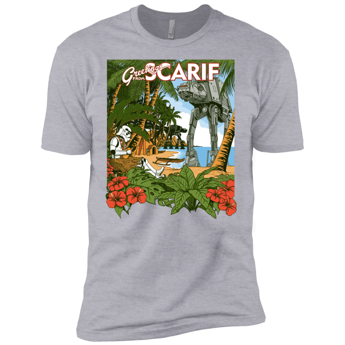 T-Shirts Heather Grey / X-Small Greetings from Scarif Men's Premium T-Shirt