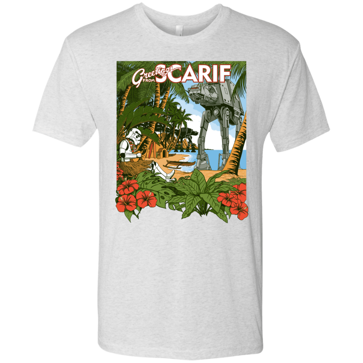 T-Shirts Heather White / S Greetings from Scarif Men's Triblend T-Shirt