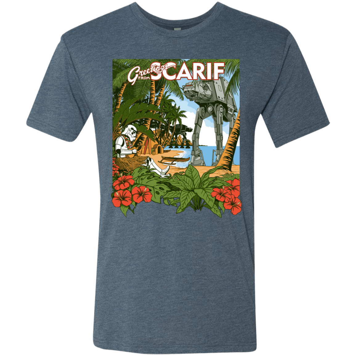 T-Shirts Indigo / S Greetings from Scarif Men's Triblend T-Shirt
