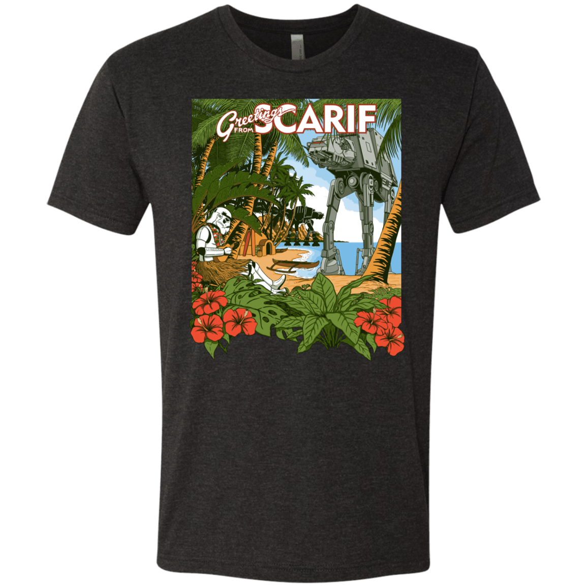 T-Shirts Vintage Black / S Greetings from Scarif Men's Triblend T-Shirt