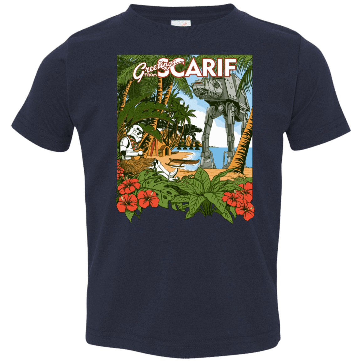 T-Shirts Navy / 2T Greetings from Scarif Toddler Premium T-Shirt