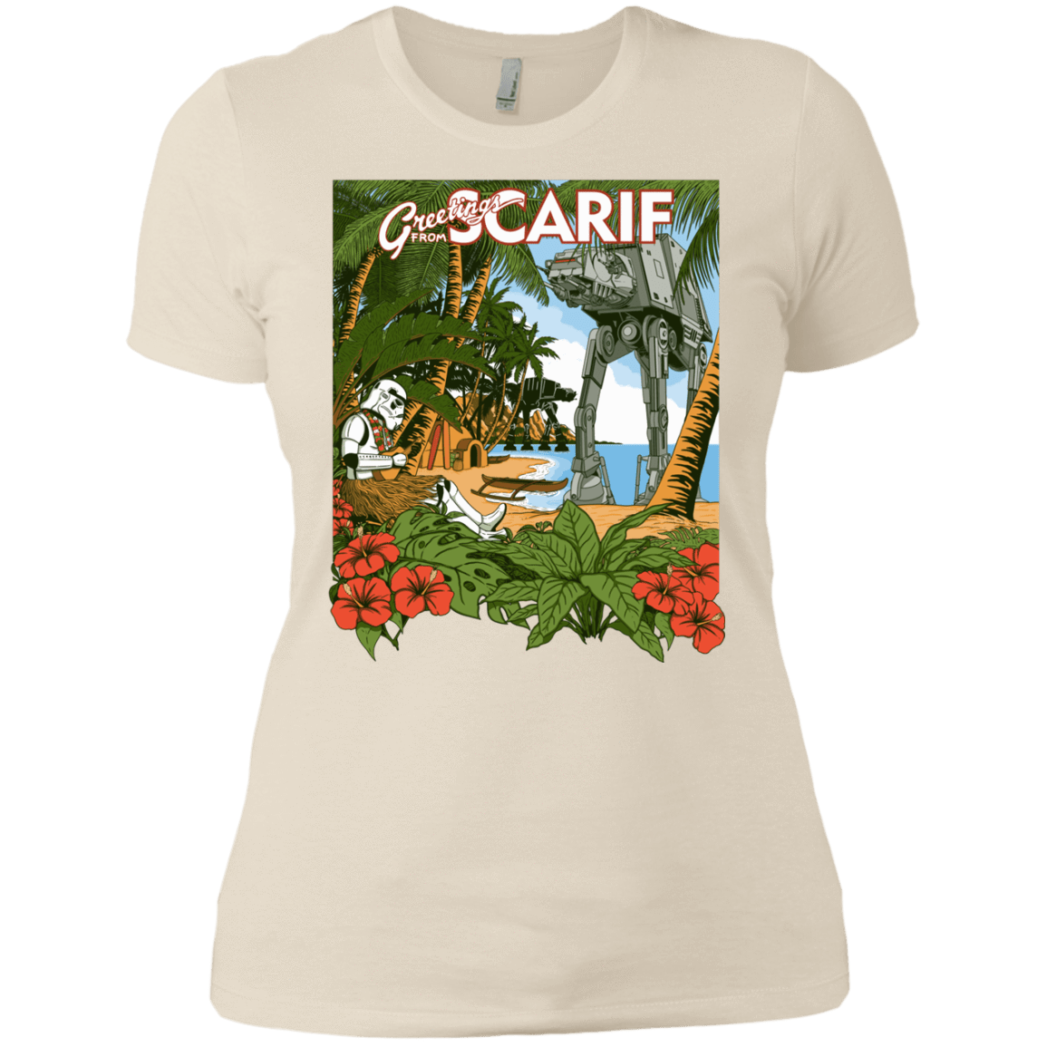 T-Shirts Ivory/ / X-Small Greetings from Scarif Women's Premium T-Shirt