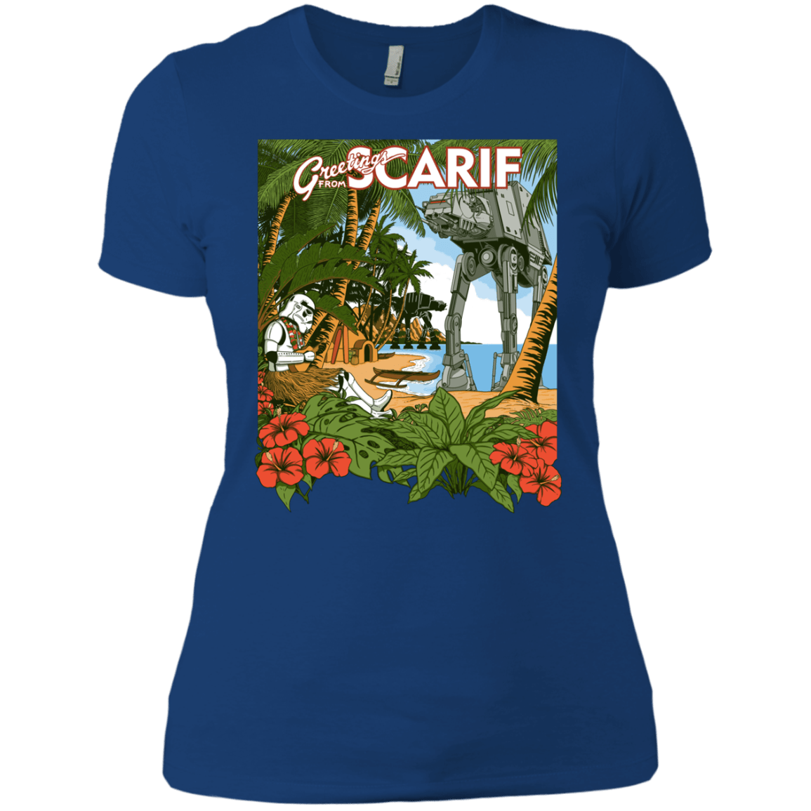 T-Shirts Royal / X-Small Greetings from Scarif Women's Premium T-Shirt