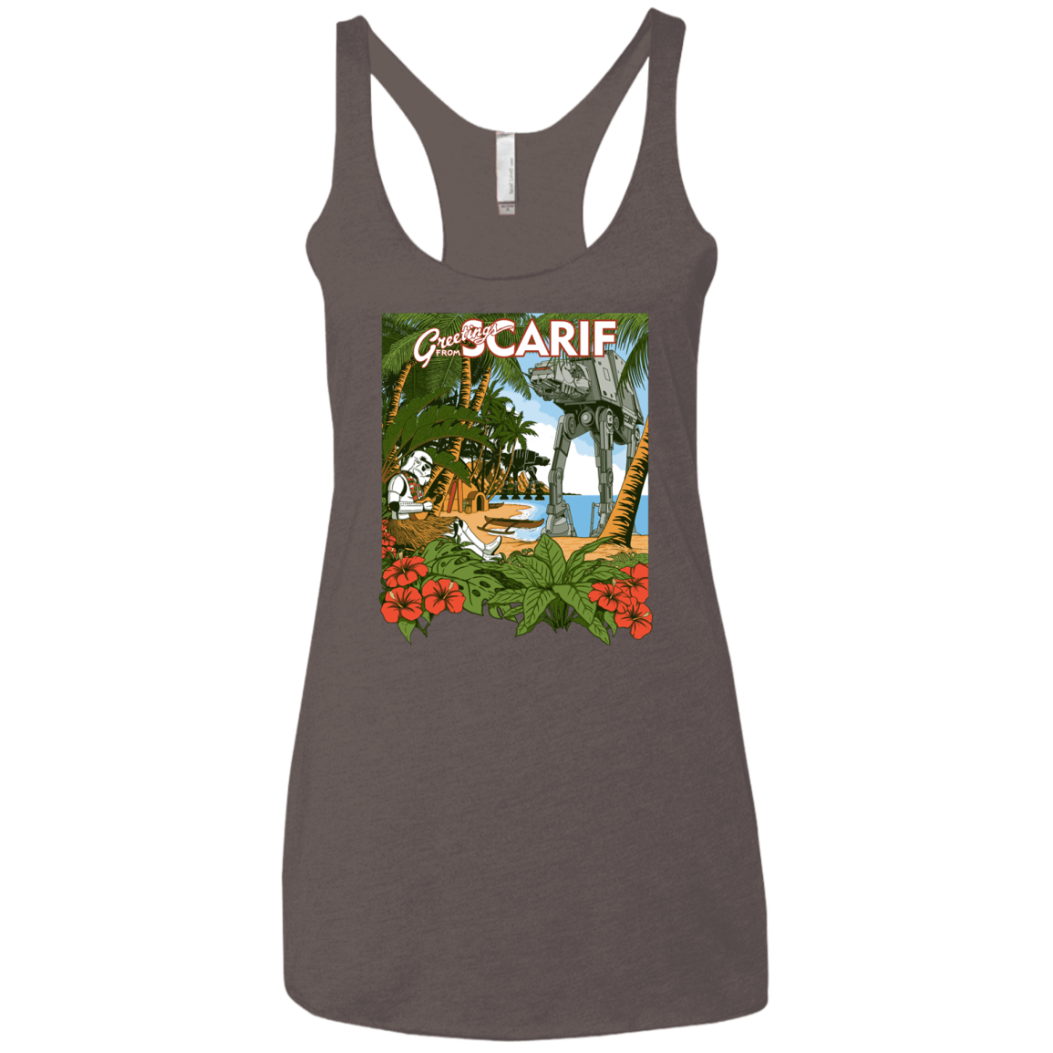 T-Shirts Macchiato / X-Small Greetings from Scarif Women's Triblend Racerback Tank