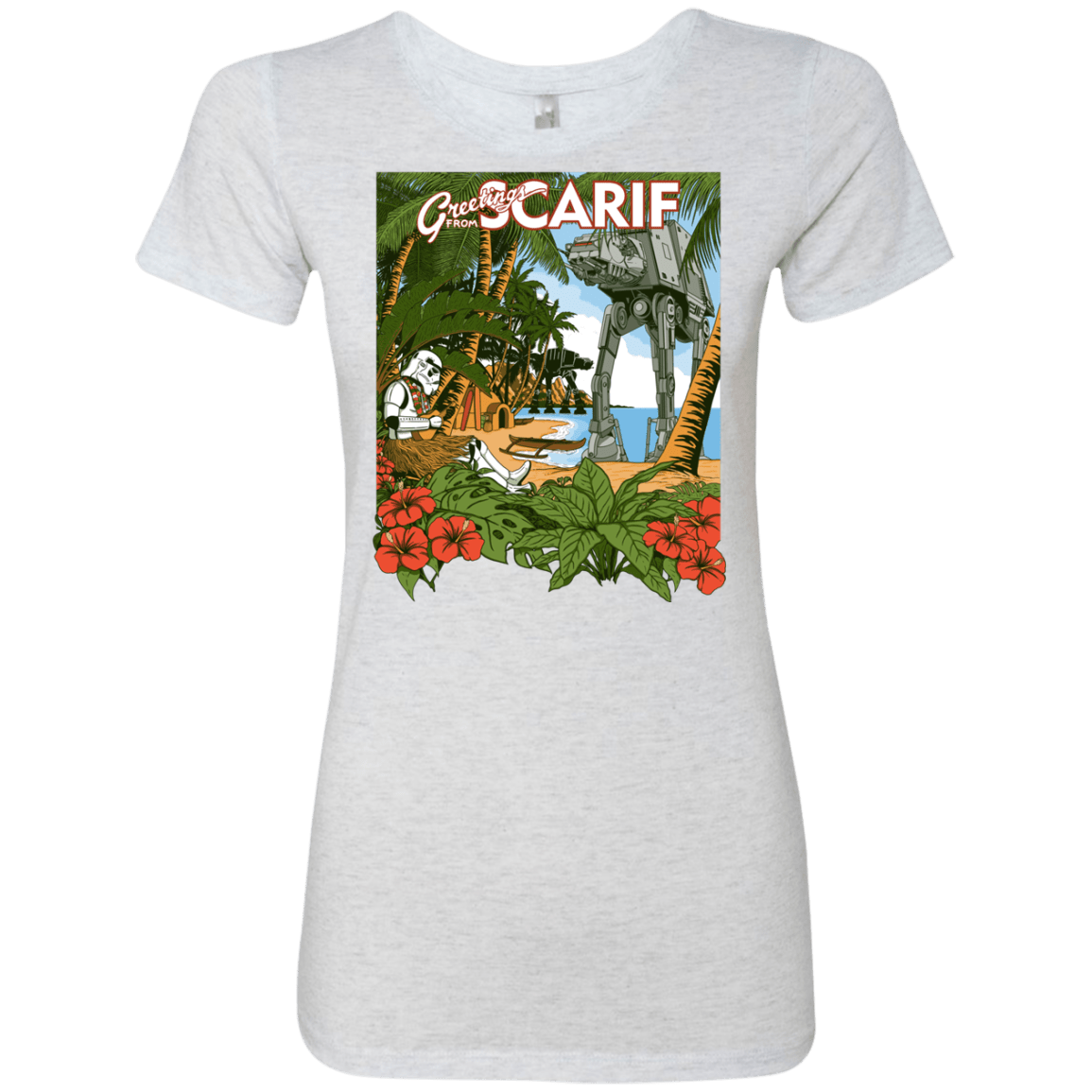 T-Shirts Heather White / S Greetings from Scarif Women's Triblend T-Shirt
