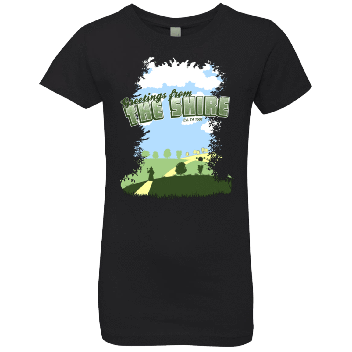 T-Shirts Black / YXS Greetings From Shire Girls Premium T-Shirt