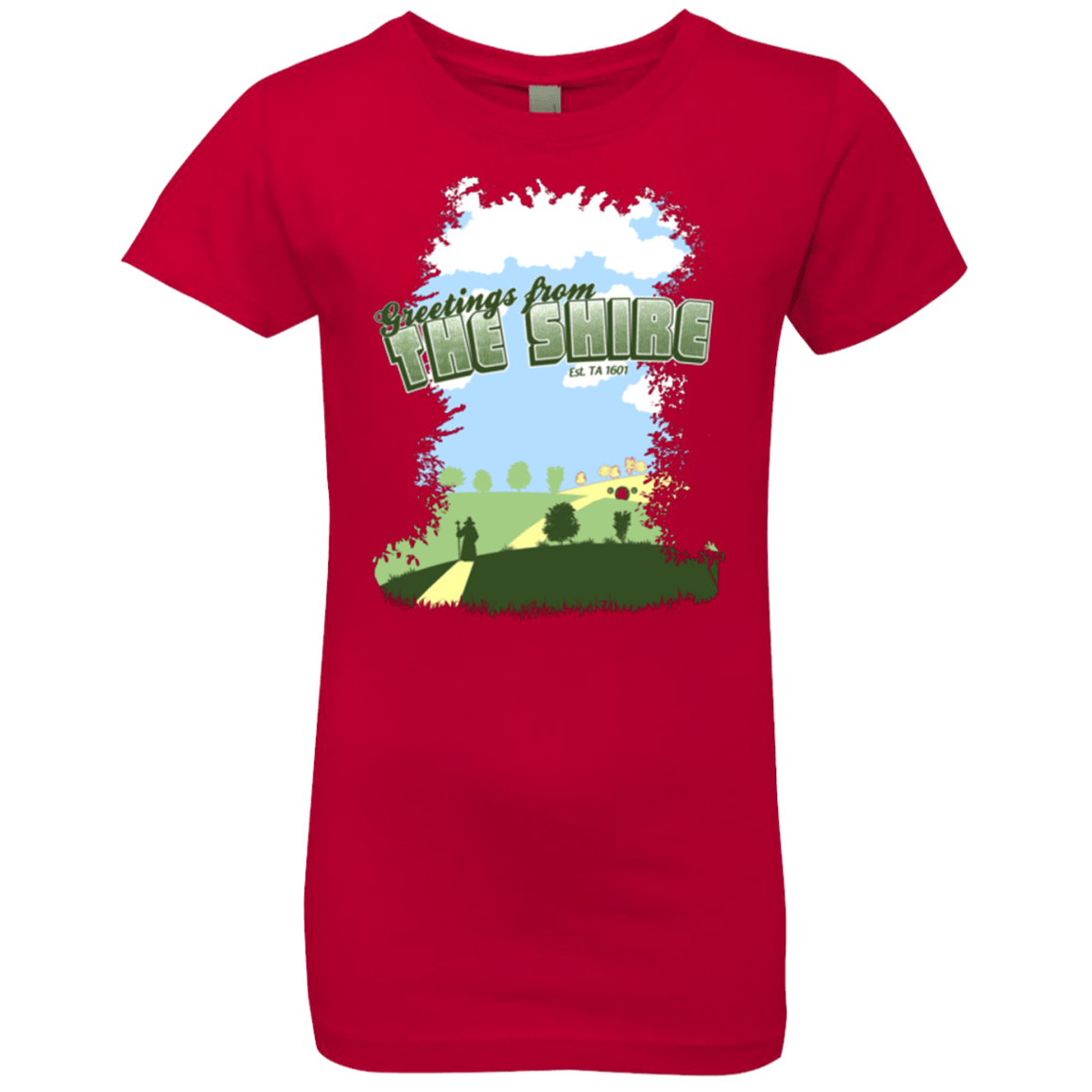 T-Shirts Red / YXS Greetings From Shire Girls Premium T-Shirt