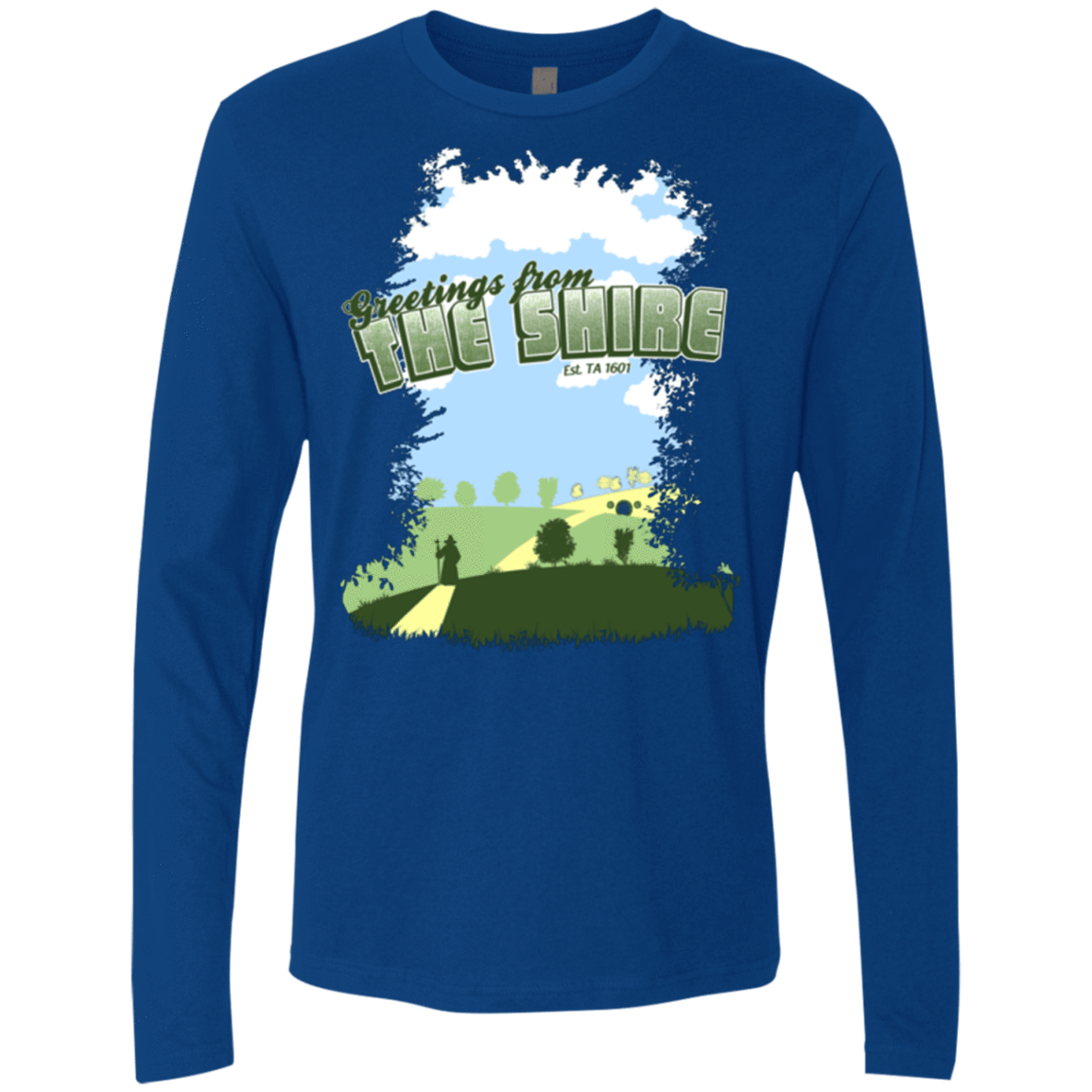 T-Shirts Royal / Small Greetings From Shire Men's Premium Long Sleeve