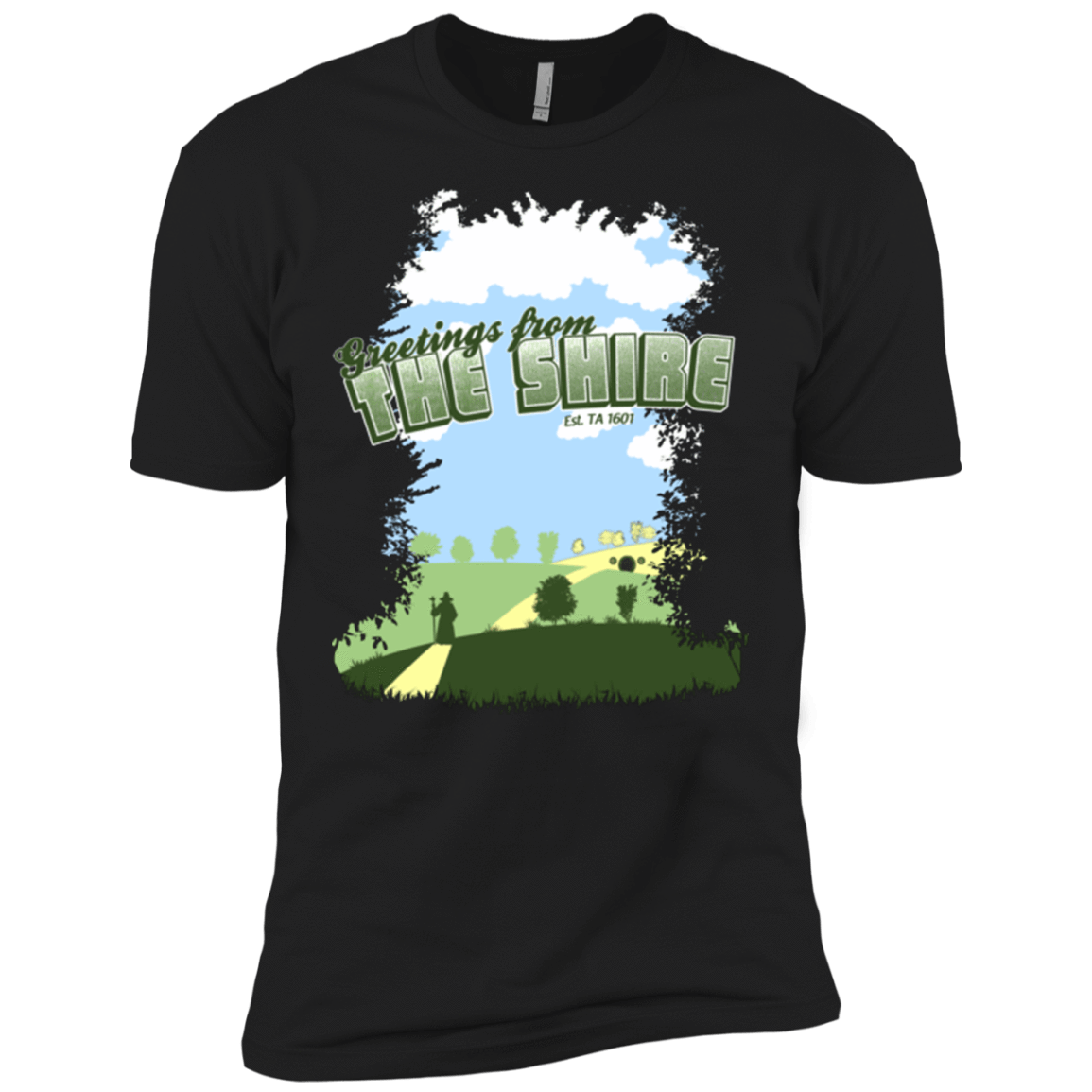 T-Shirts Black / X-Small Greetings From Shire Men's Premium T-Shirt
