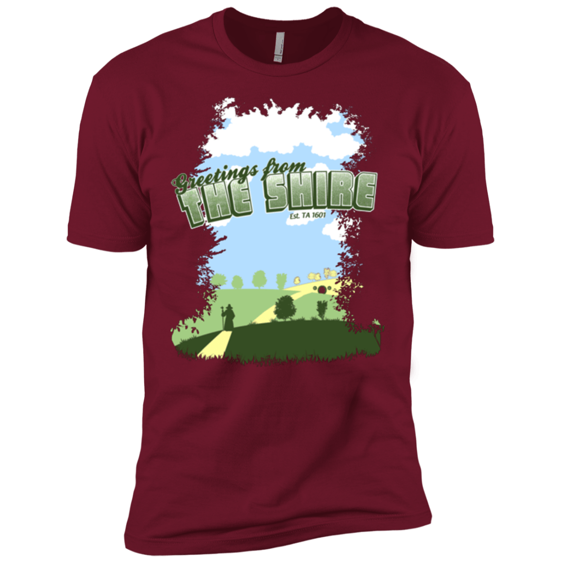 T-Shirts Cardinal / X-Small Greetings From Shire Men's Premium T-Shirt