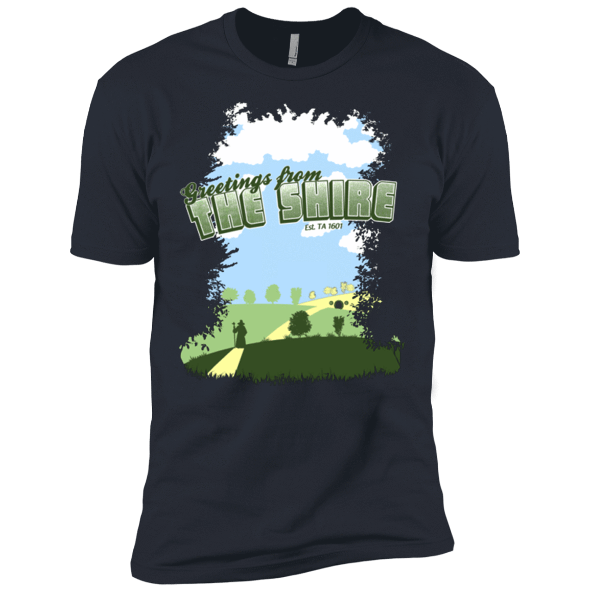 T-Shirts Indigo / X-Small Greetings From Shire Men's Premium T-Shirt