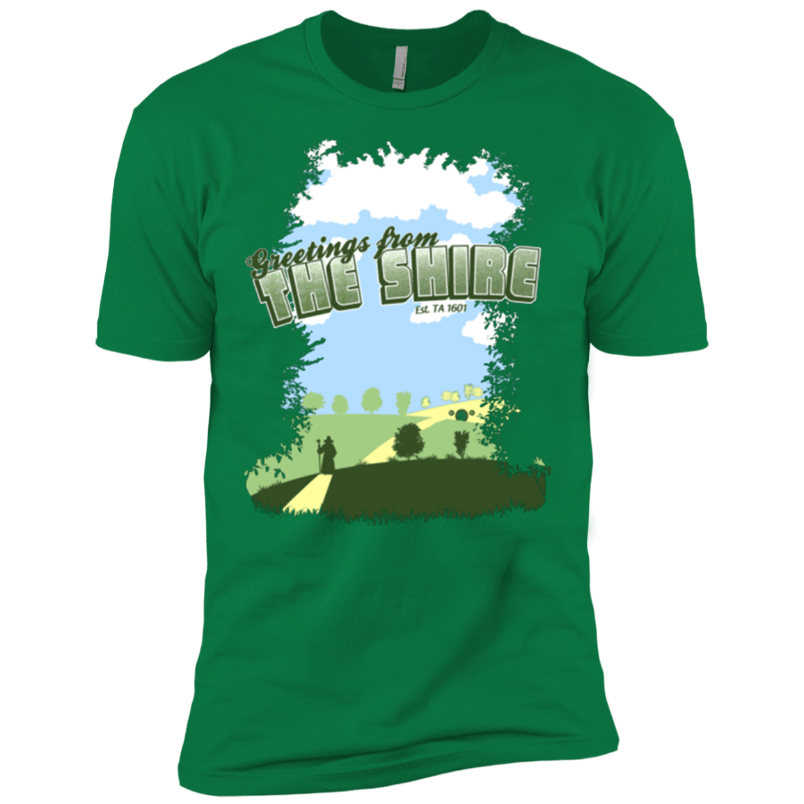 T-Shirts Kelly Green / X-Small Greetings From Shire Men's Premium T-Shirt