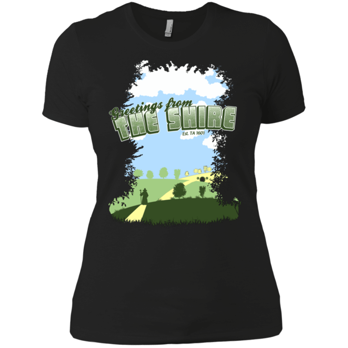 T-Shirts Black / X-Small Greetings From Shire Women's Premium T-Shirt