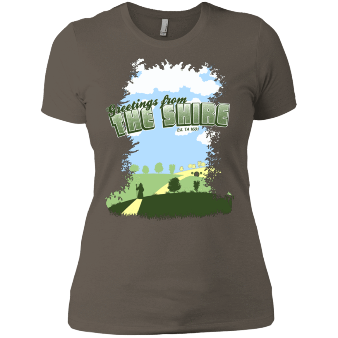 T-Shirts Warm Grey / X-Small Greetings From Shire Women's Premium T-Shirt