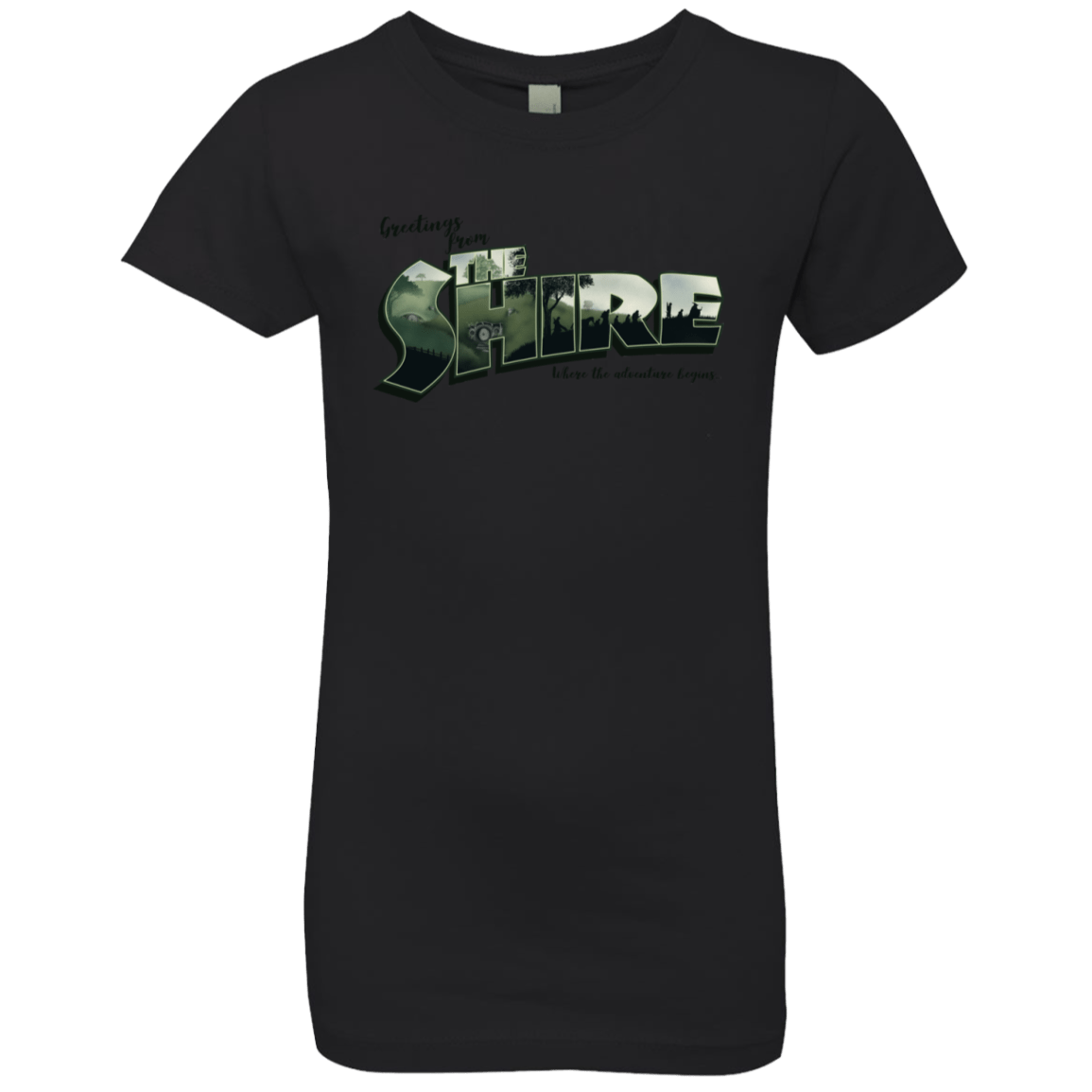 T-Shirts Black / YXS Greetings from the Shire Girls Premium T-Shirt