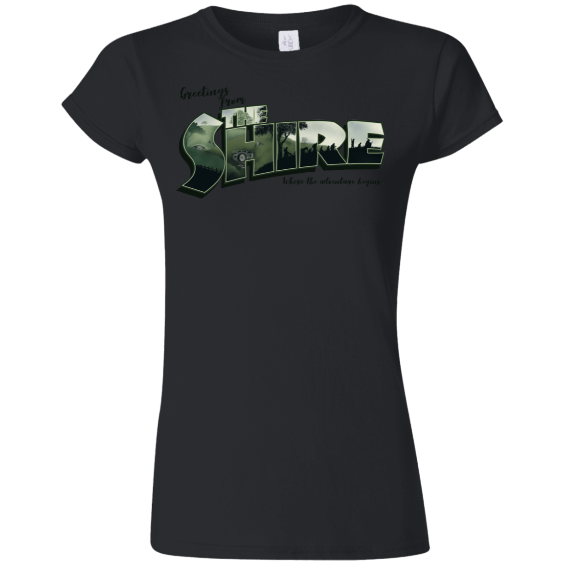T-Shirts Black / S Greetings from the Shire Junior Slimmer-Fit T-Shirt