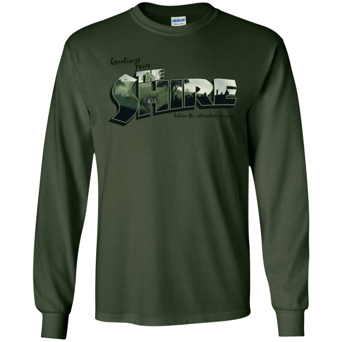 T-Shirts Forest Green / S Greetings from the Shire Men's Long Sleeve T-Shirt