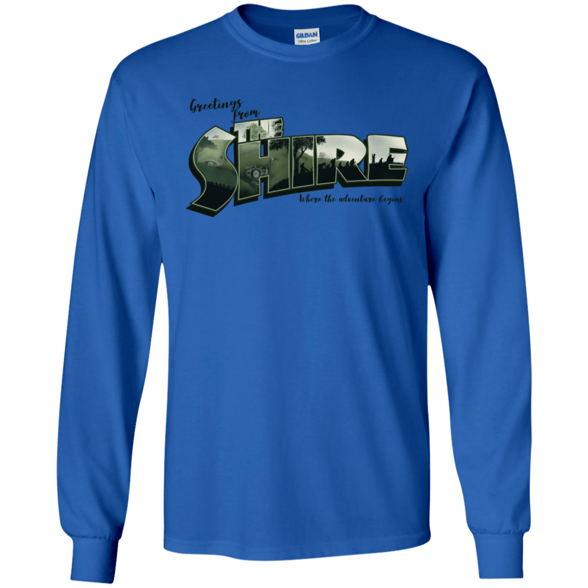 T-Shirts Royal / S Greetings from the Shire Men's Long Sleeve T-Shirt