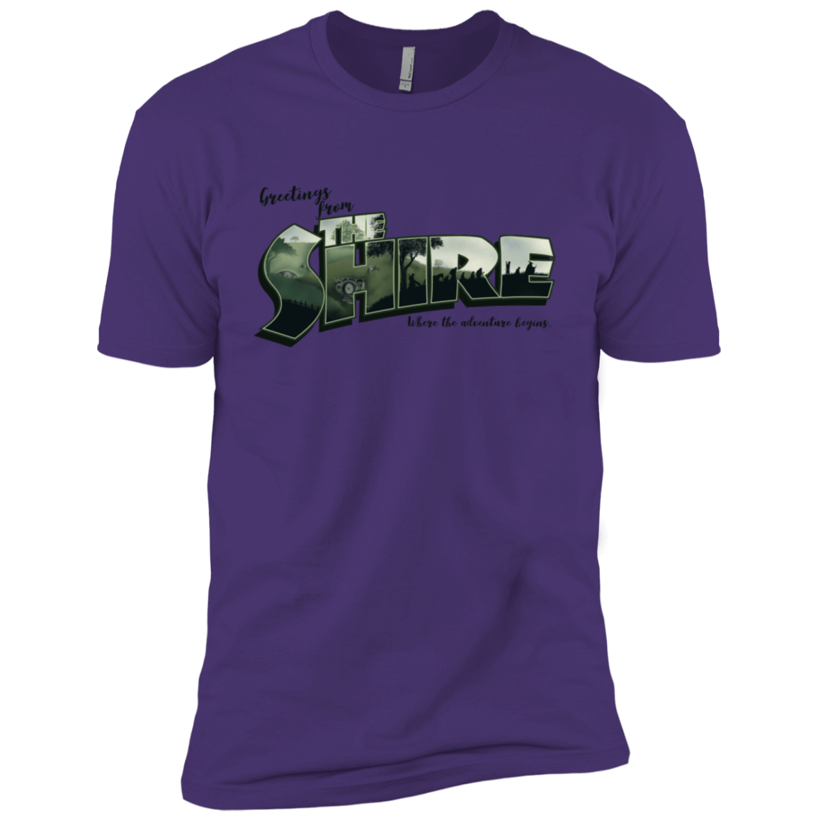 T-Shirts Purple Rush/ / X-Small Greetings from the Shire Men's Premium T-Shirt