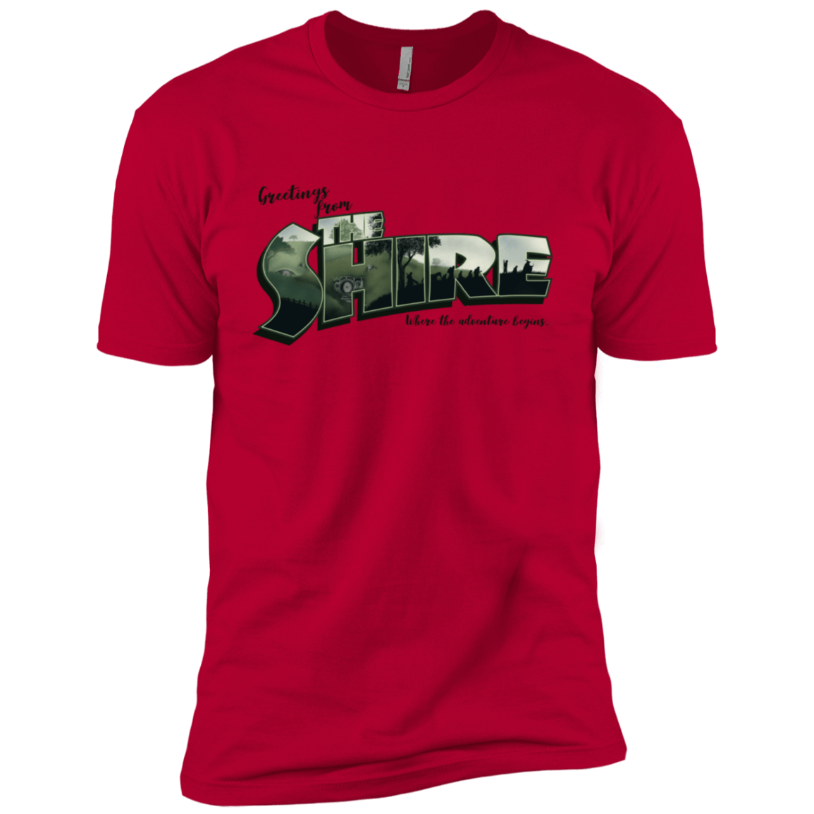 T-Shirts Red / X-Small Greetings from the Shire Men's Premium T-Shirt