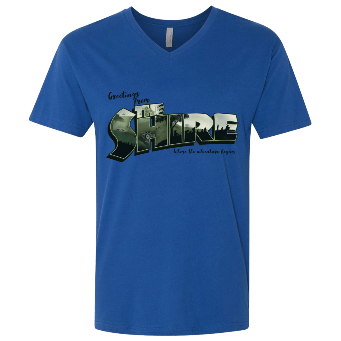 T-Shirts Royal / X-Small Greetings from the Shire Men's Premium V-Neck