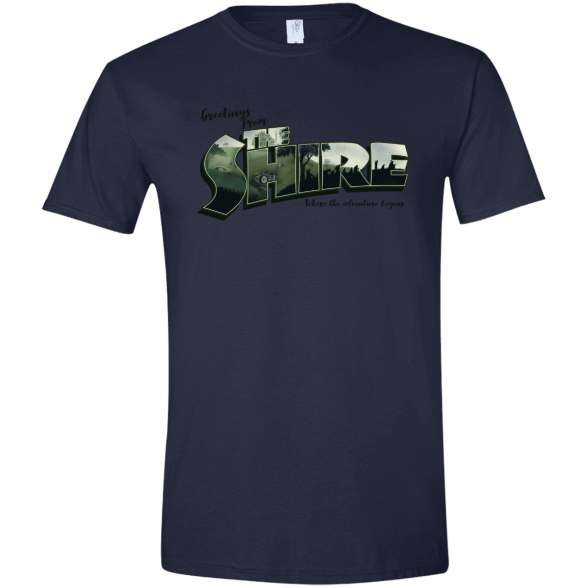 T-Shirts Navy / X-Small Greetings from the Shire Men's Semi-Fitted Softstyle