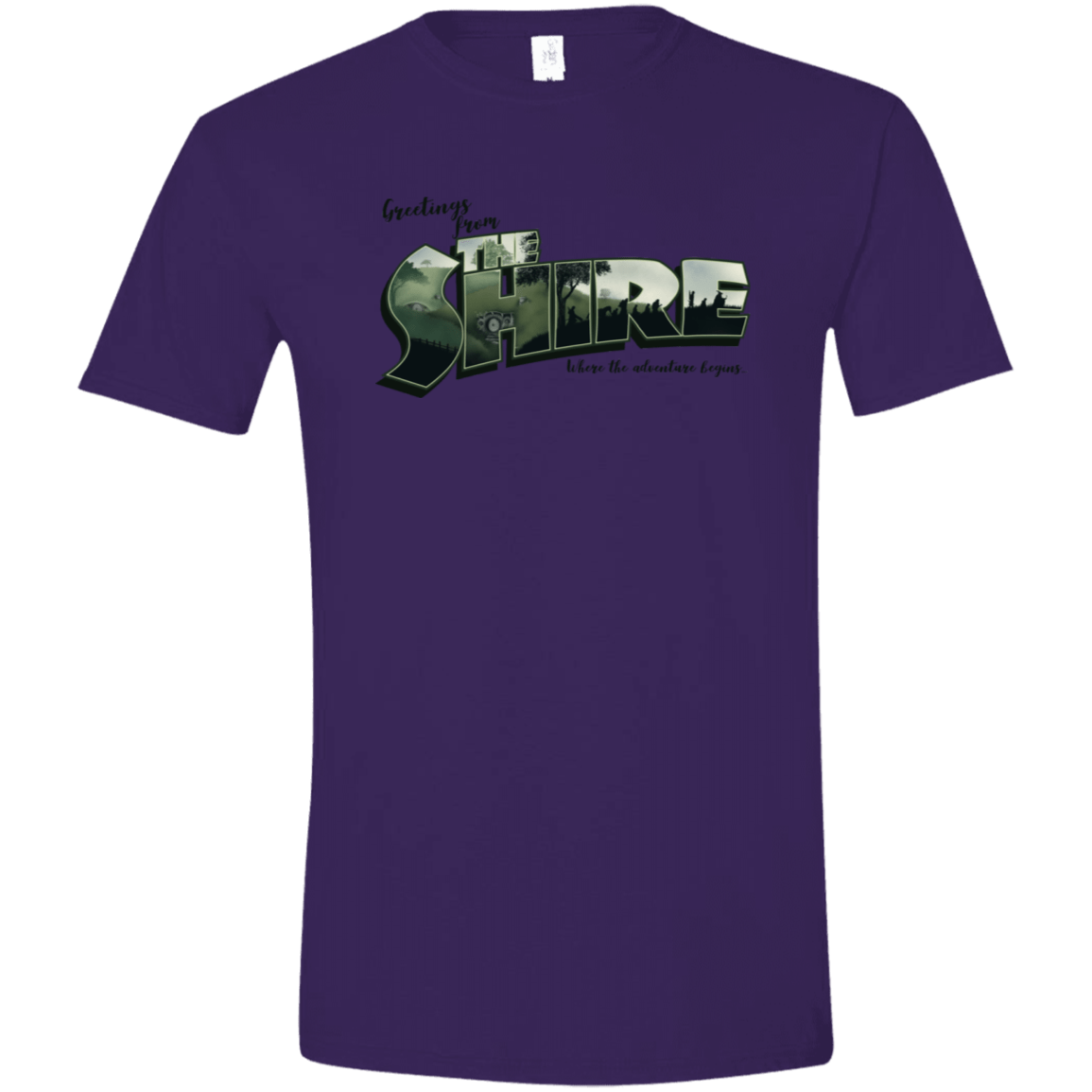 T-Shirts Purple / S Greetings from the Shire Men's Semi-Fitted Softstyle