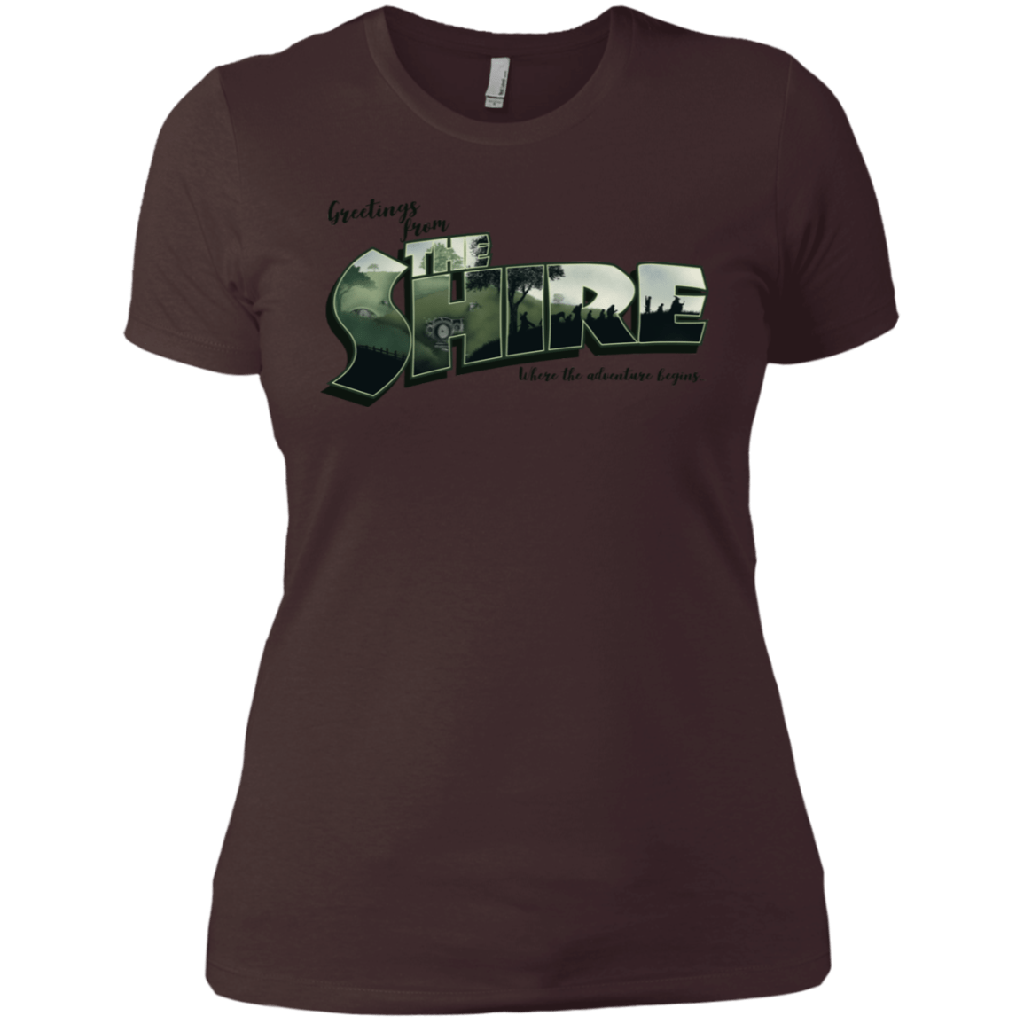 T-Shirts Dark Chocolate / X-Small Greetings from the Shire Women's Premium T-Shirt