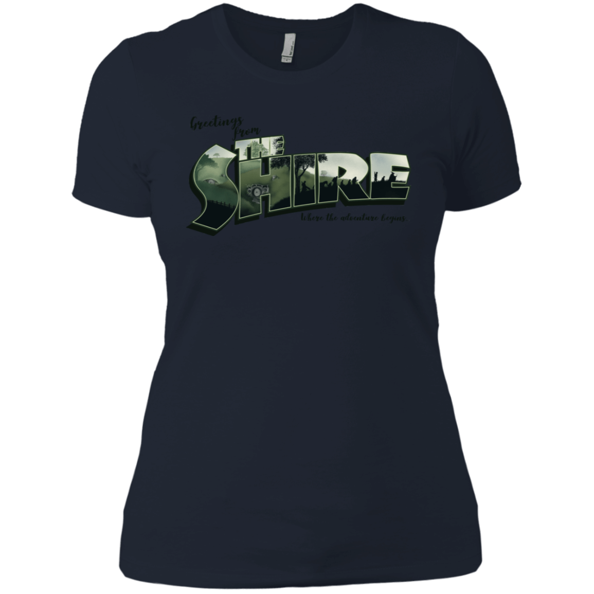 T-Shirts Midnight Navy / X-Small Greetings from the Shire Women's Premium T-Shirt