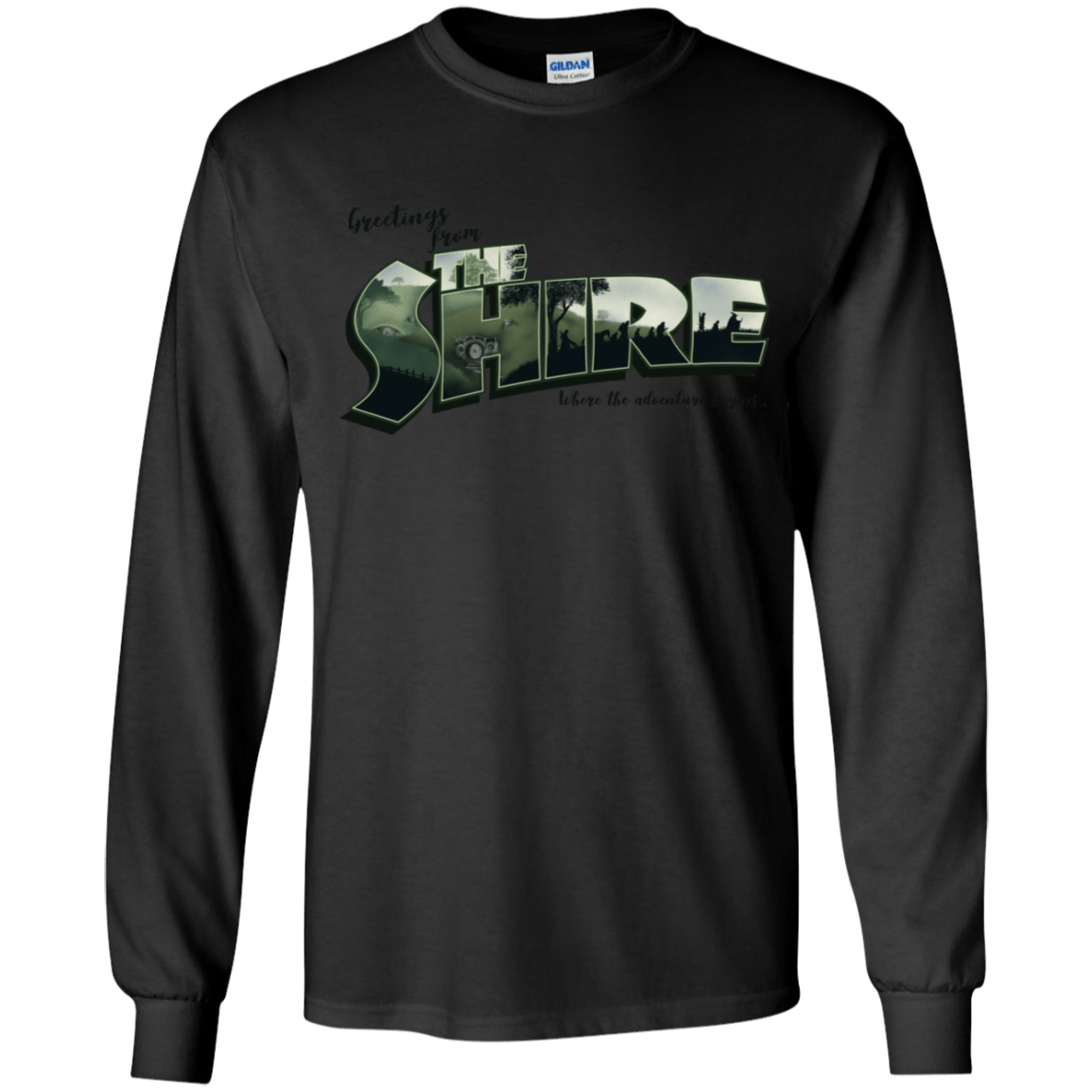 T-Shirts Black / YS Greetings from the Shire Youth Long Sleeve T-Shirt