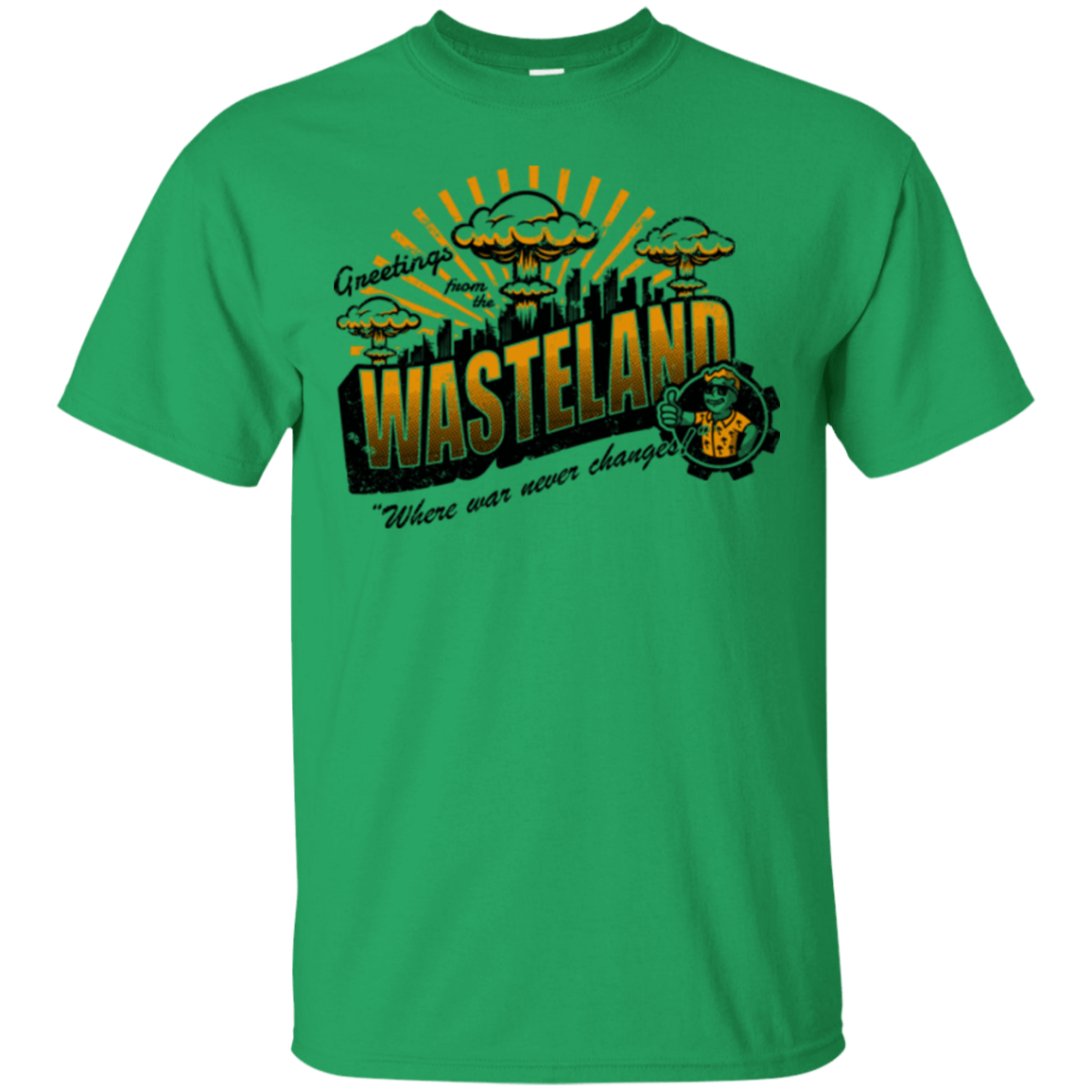 T-Shirts Irish Green / Small Greetings from the Wasteland! T-Shirt