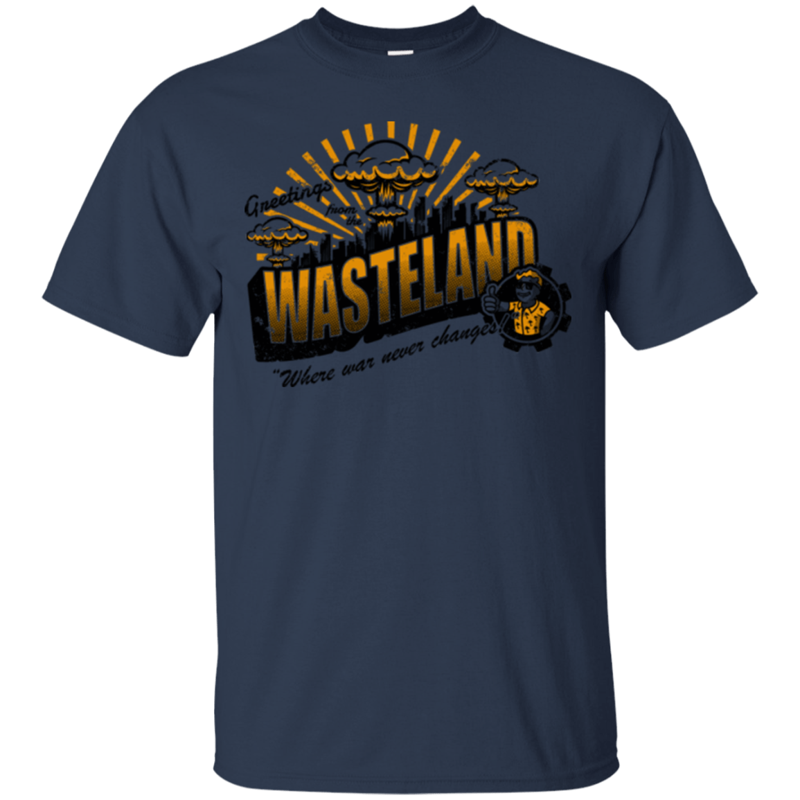 T-Shirts Navy / Small Greetings from the Wasteland! T-Shirt