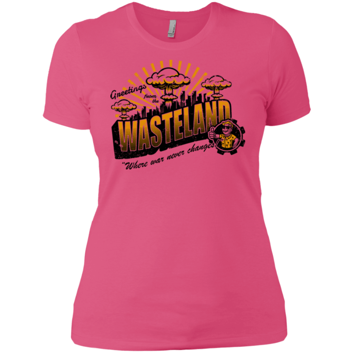 T-Shirts Hot Pink / X-Small Greetings from the Wasteland! Women's Premium T-Shirt