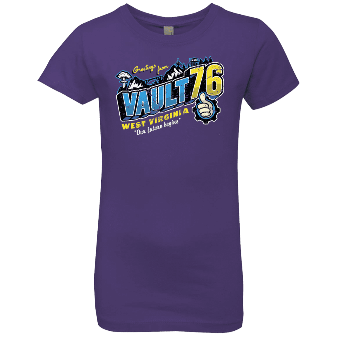 T-Shirts Purple Rush / YXS Greetings from WV Vault Girls Premium T-Shirt