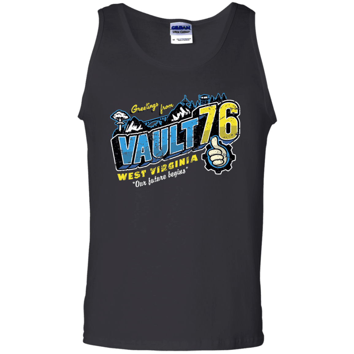 T-Shirts Black / S Greetings from WV Vault Men's Tank Top