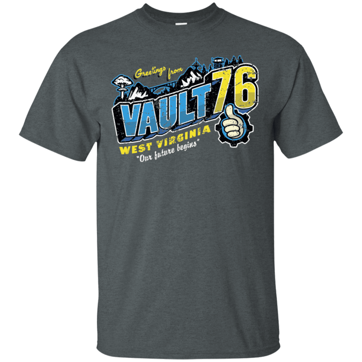 T-Shirts Dark Heather / S Greetings from WV Vault T-Shirt