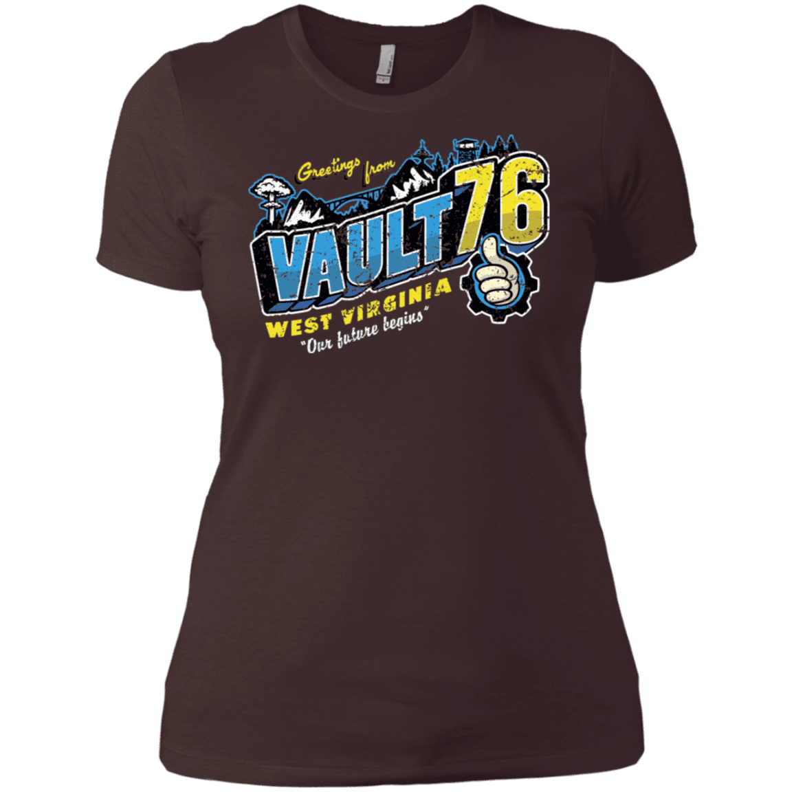 T-Shirts Dark Chocolate / X-Small Greetings from WV Vault Women's Premium T-Shirt