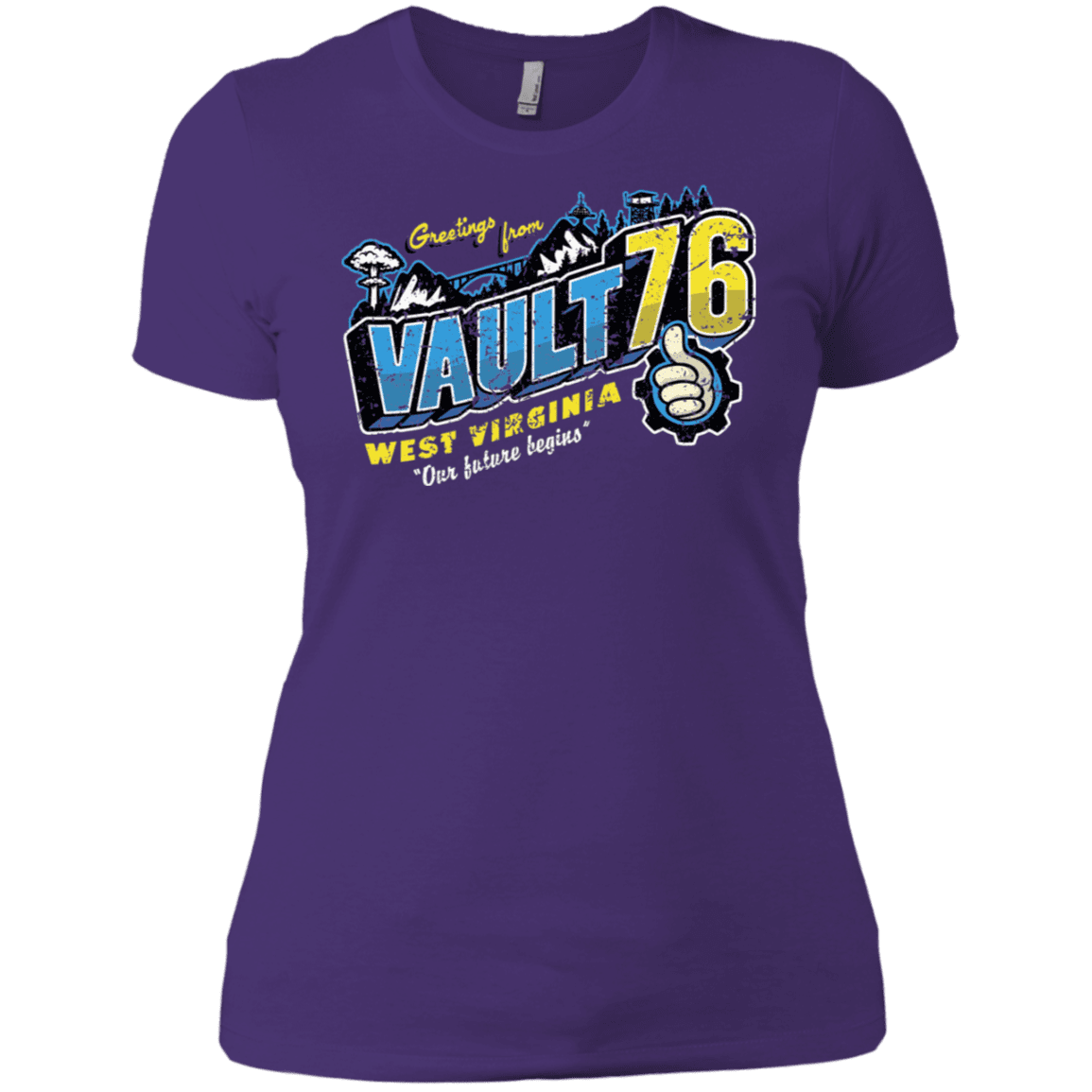 T-Shirts Purple Rush/ / X-Small Greetings from WV Vault Women's Premium T-Shirt