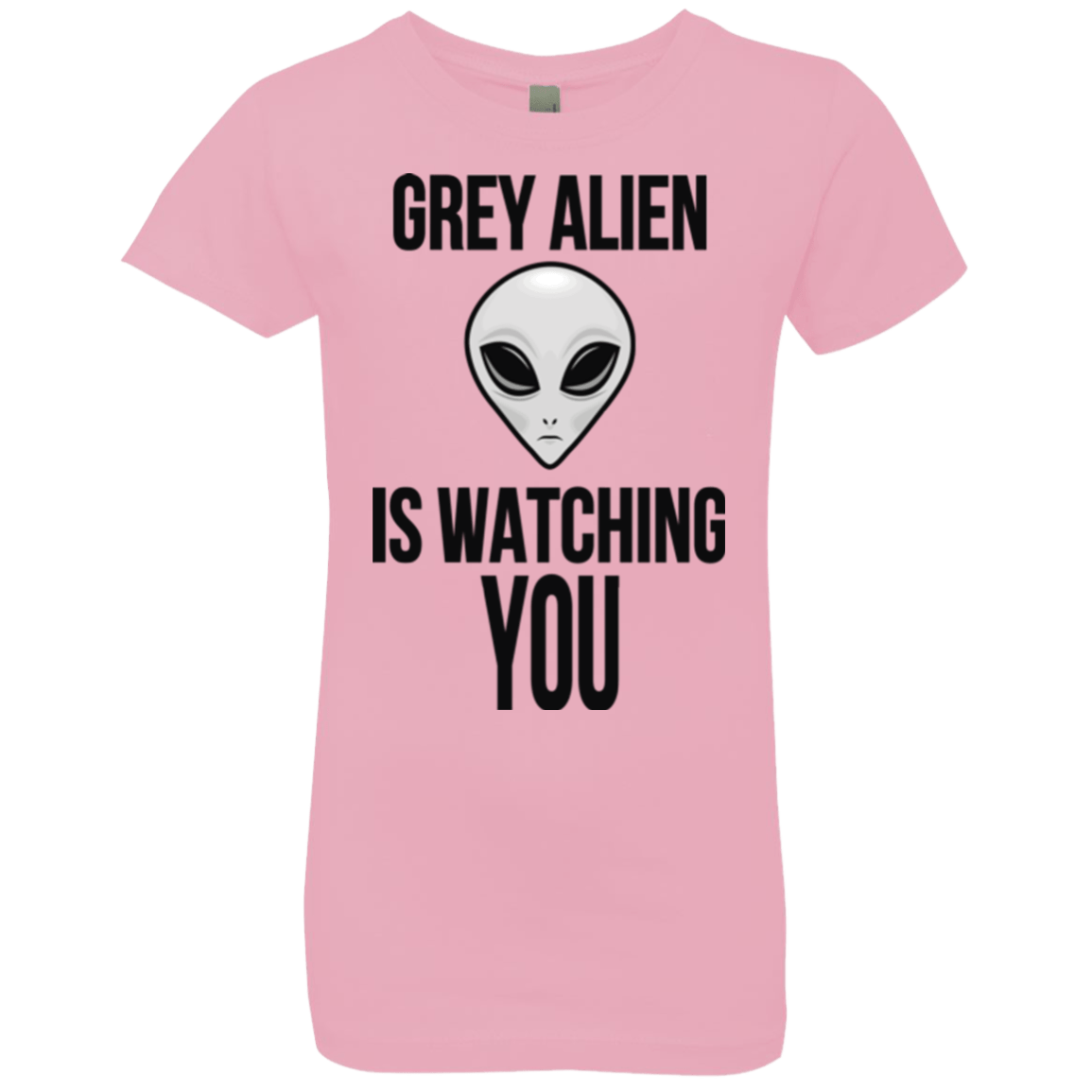 T-Shirts Light Pink / YXS Grey Alien Girls Premium T-Shirt