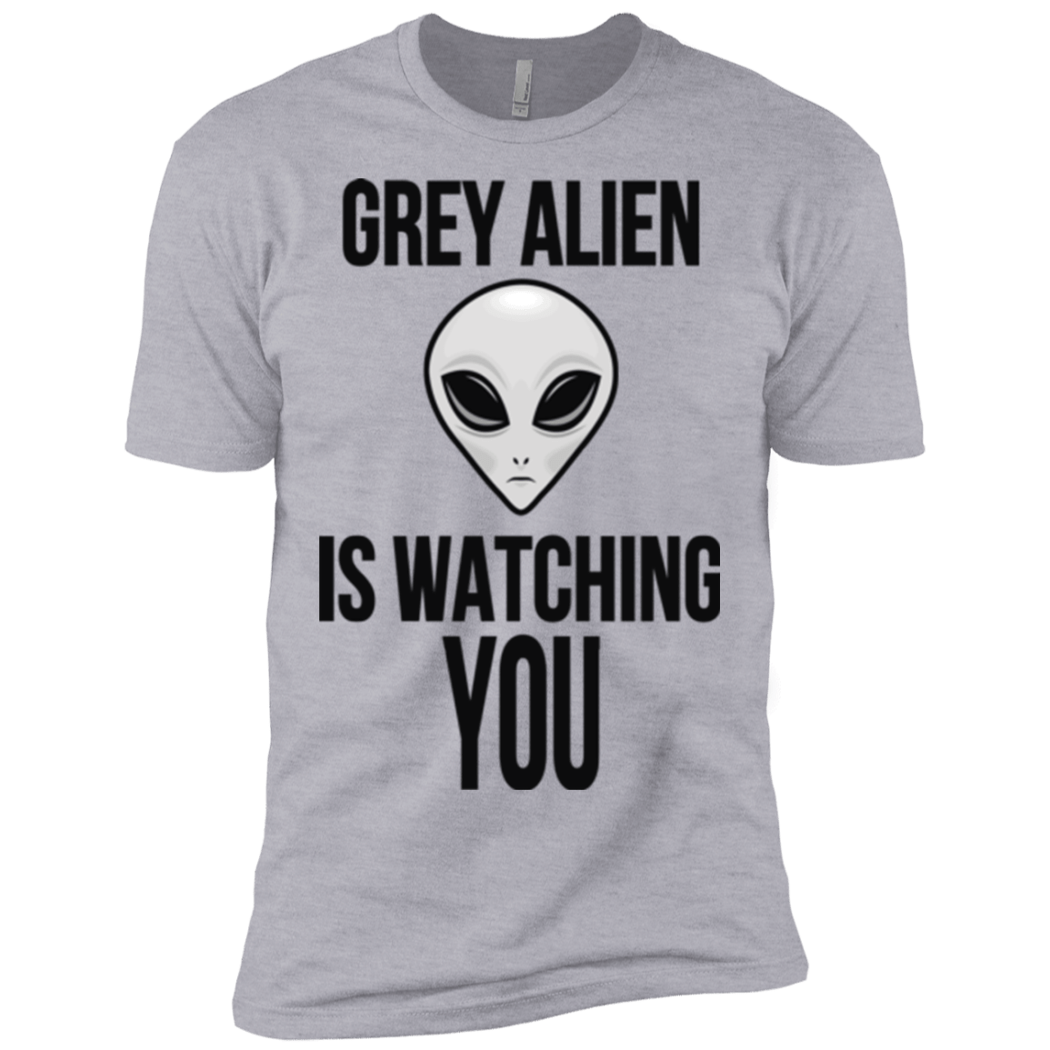 T-Shirts Heather Grey / X-Small Grey Alien Men's Premium T-Shirt