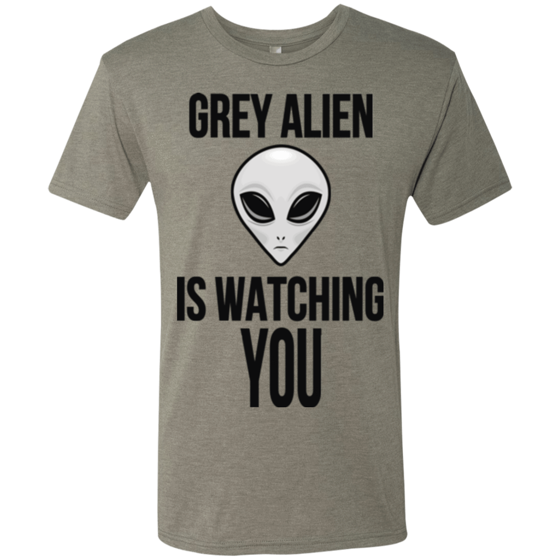 T-Shirts Venetian Grey / Small Grey Alien Men's Triblend T-Shirt