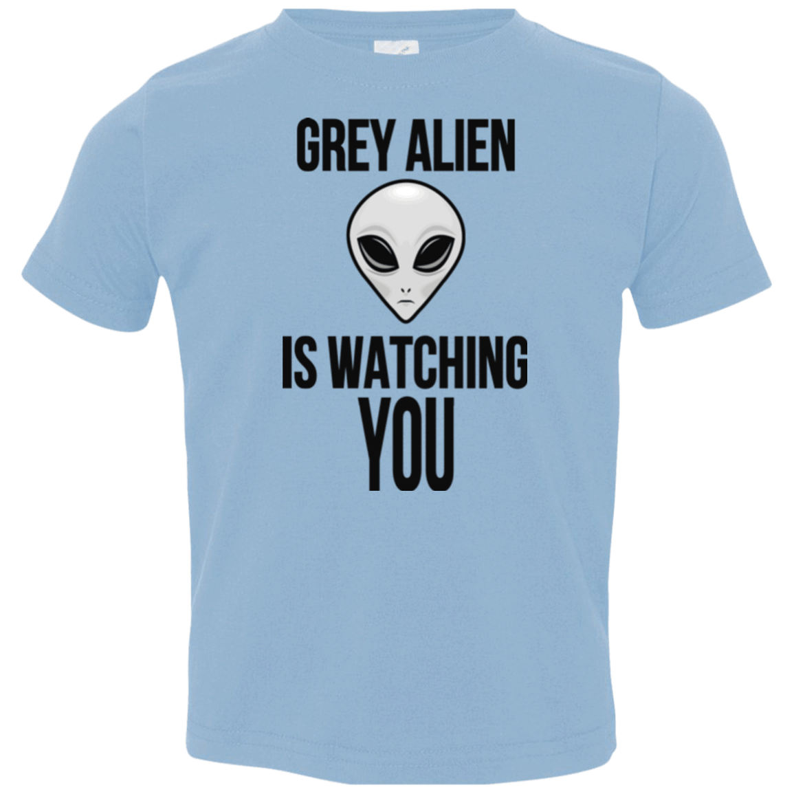 T-Shirts Light Blue / 2T Grey Alien Toddler Premium T-Shirt