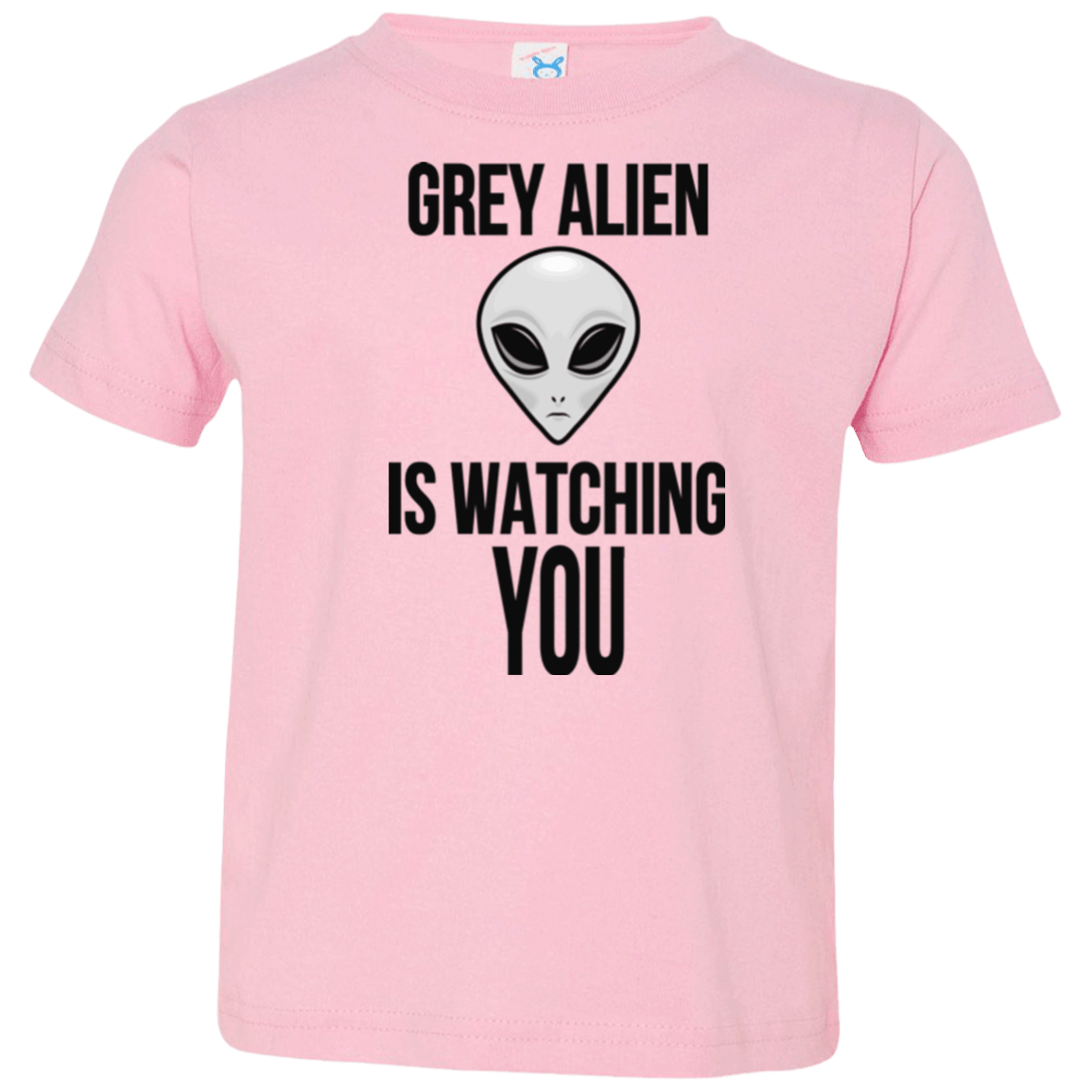 T-Shirts Pink / 2T Grey Alien Toddler Premium T-Shirt