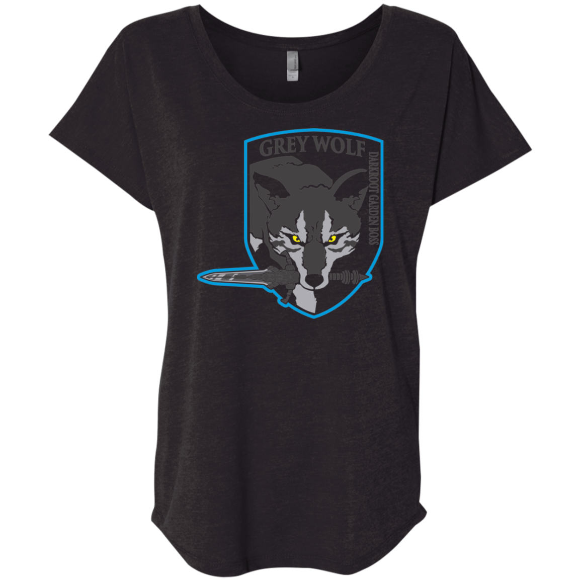 T-Shirts Vintage Black / X-Small Greywolf Triblend Dolman Sleeve