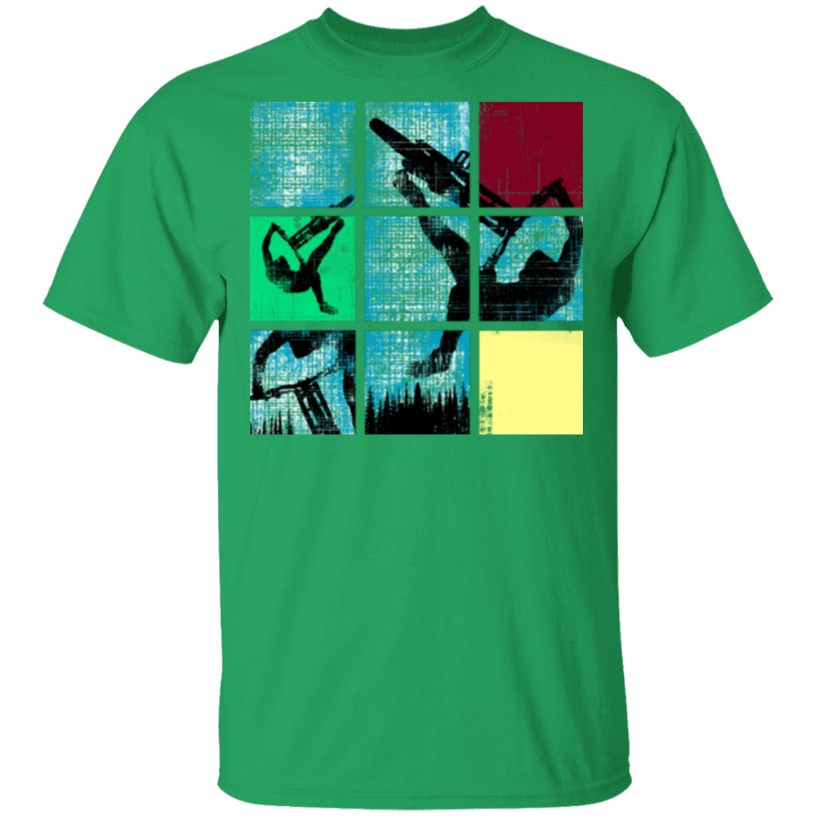 T-Shirts Irish Green / S Grid Ride T-Shirt
