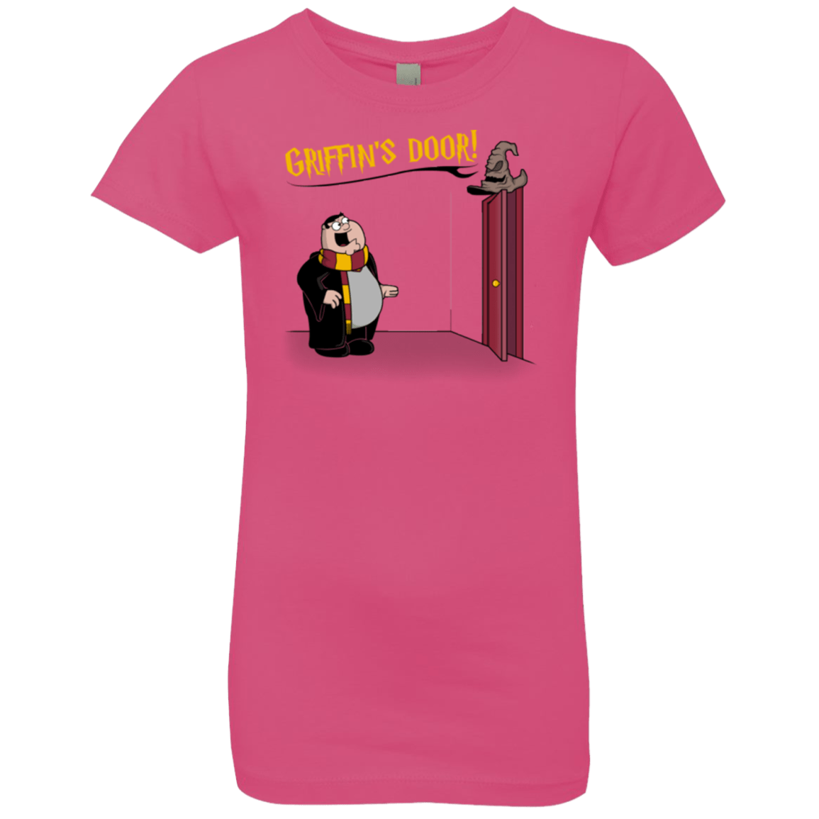 T-Shirts Hot Pink / YXS Griffins Door Girls Premium T-Shirt