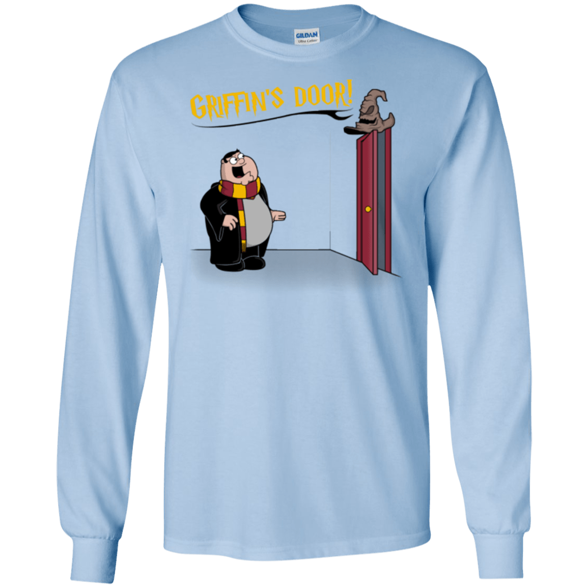 T-Shirts Light Blue / S Griffins Door Men's Long Sleeve T-Shirt